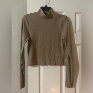 American Eagle, long sleeve brown turtleneck